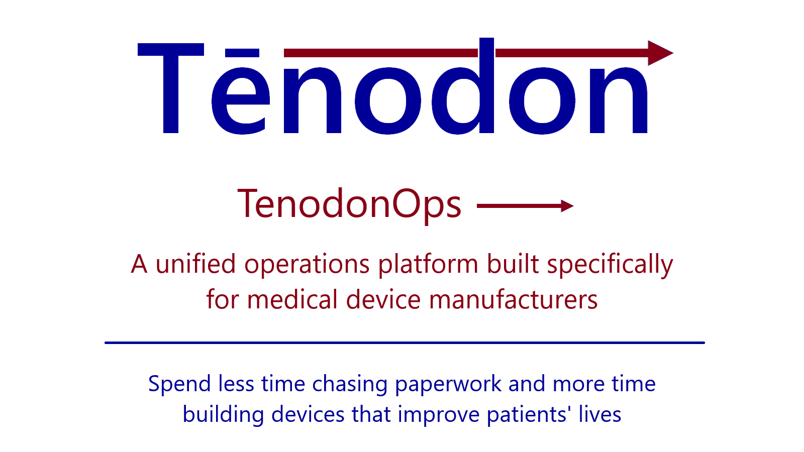 Welcome to TenodonOps — An operations management tool for small manufacturers.